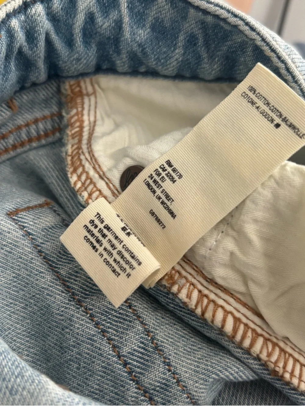 NWT We the Free People Size 28 Blue Distressed Denim A-Line Mini Skirt